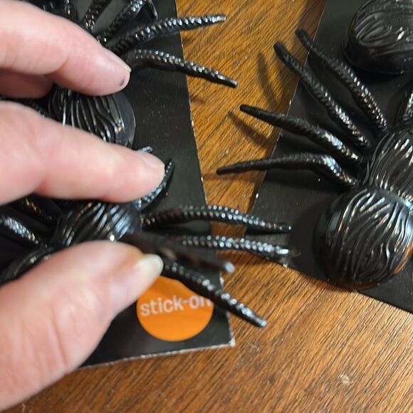 Halloween Themed Metal Buckets and Spider Decorations - Picture 5 of 7